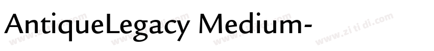 AntiqueLegacy Medium字体转换